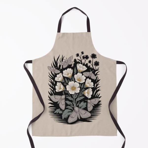 Item preview, Wild Honey Moths & Wildflowers Botanical Art designed and sold by NuvoraNest.