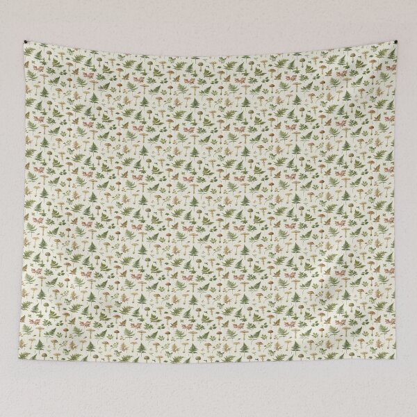 Item preview, Antique Woodland Flora & Wild Mushroom designed and sold by TJ Art and Camera.