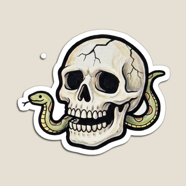 Item preview, Skull snake designed and sold by Trivia Titanz Music.