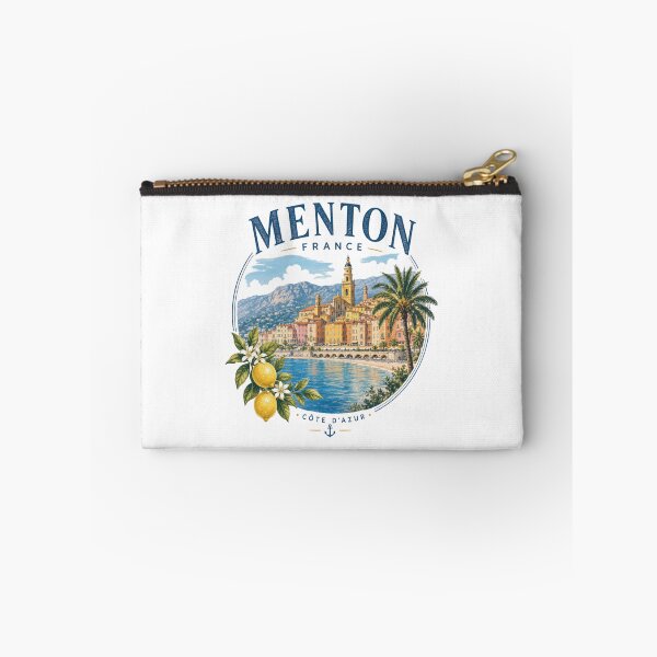 Item preview, Menton France – Côte d'Azur Vintage Travel Graphic designed and sold by CraigDesignWork.
