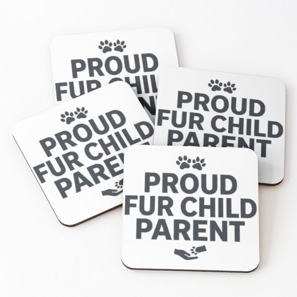 Item preview, Proud Fur Child Parent - Cute Dog & Cat Lover Quote designed and sold by hoille.