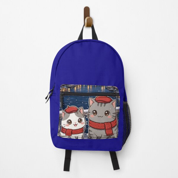 Item preview, Kawaii Cats Saint Petersburg Canals Night - Freda and Junior Russia Travel designed and sold by MAISON SYLVIE.