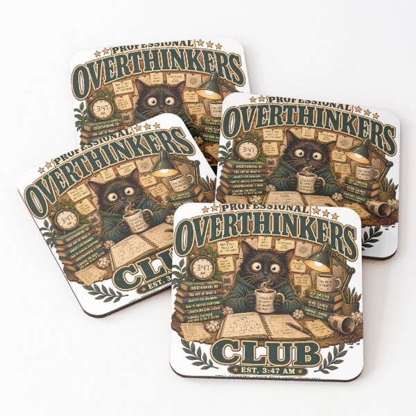 Item preview, Professional Overthinkers Club Chat Noir Cafe designed and sold by NiceSeller91.