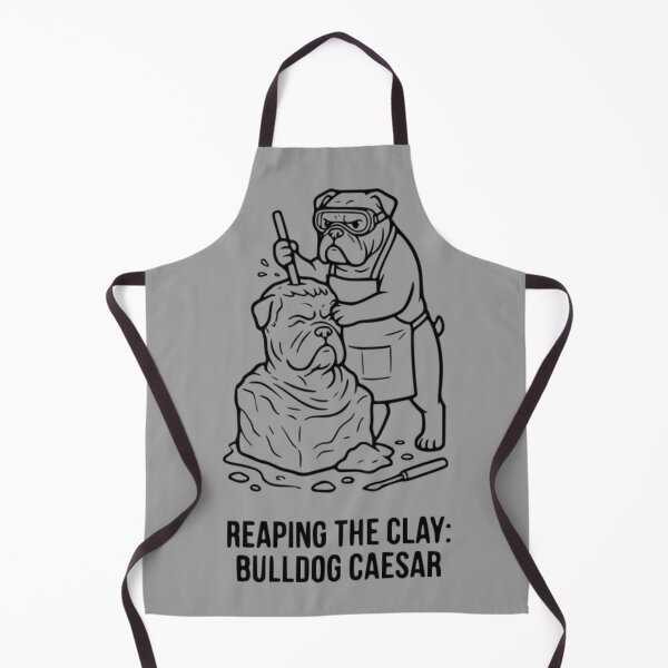 Item preview, Reaping The Clay Bulldog Caesar Sculptor Dog Artist Fine Art designed and sold by The Bold Line Studio.