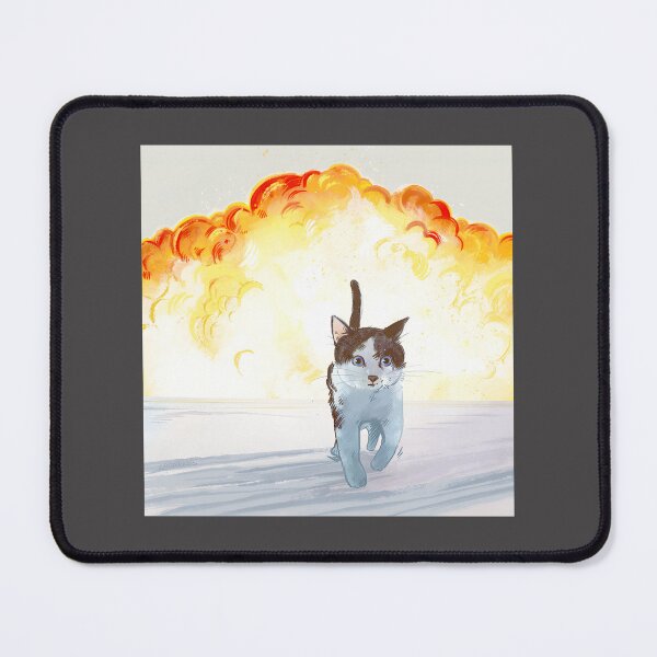Item preview, Cool Cats Don'T Look At Explosions Funny Cat Meme Art ⭐⭐⭐⭐⭐ designed and sold by faisalhazraami.