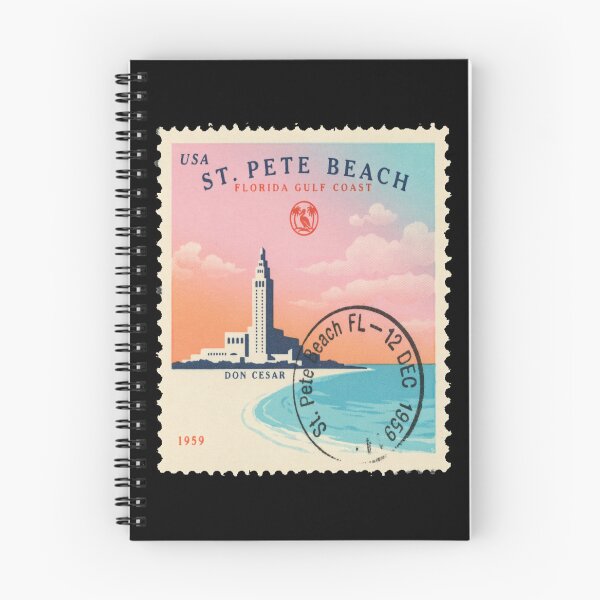 Item preview, St Pete Beach Florida Don CeSar Gulf Stamp Sticker designed and sold by stickercuffs.