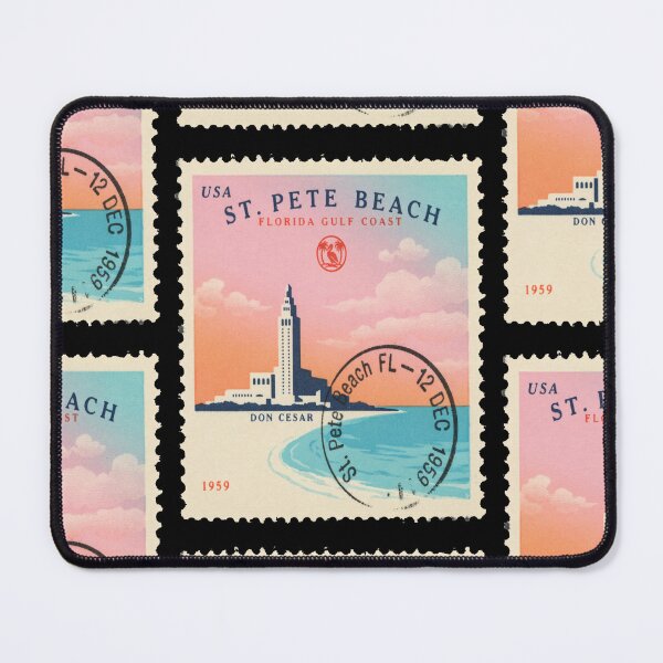 Item preview, St Pete Beach Florida Don CeSar Gulf Stamp Sticker designed and sold by stickercuffs.