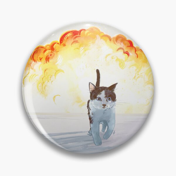 Item preview, Cool Cats Don'T Look At Explosions Funny Cat Meme Art ⭐⭐⭐⭐⭐ designed and sold by faisalhazraami.
