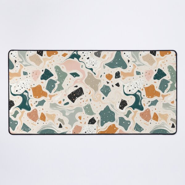 Item preview, Liquid Terrazzo Marble in Retro Tones designed and sold by Side Quest Co..