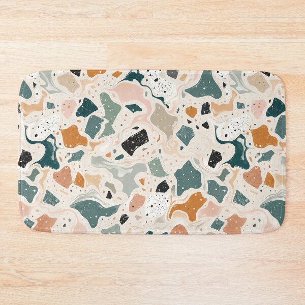 Item preview, Liquid Terrazzo Marble in Retro Tones designed and sold by Side Quest Co..