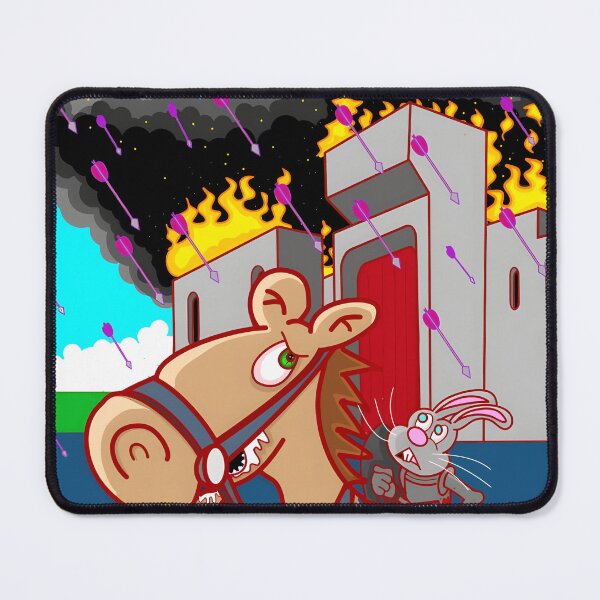 Item preview, Determined Rabbit Knight Beside Burning Castle designed and sold by Baby-Care.
