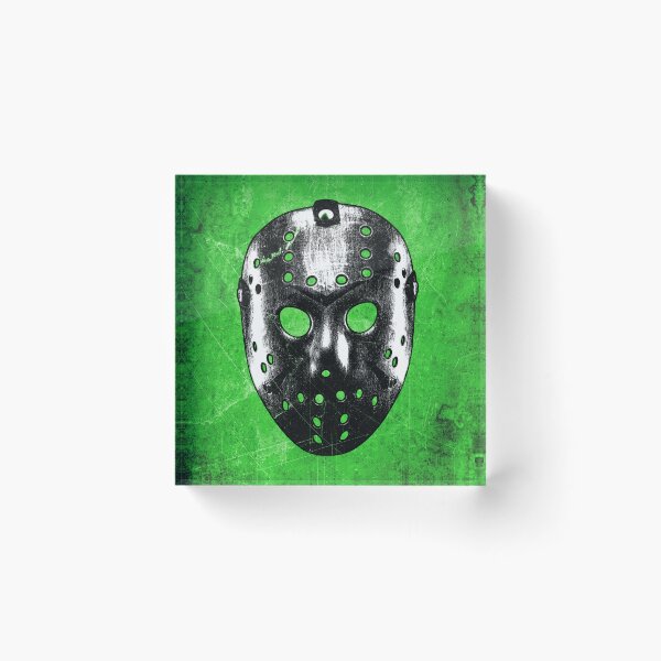 Item preview, Slasher Hockey Mask Green Dark Halloween Horror designed and sold by Ghoul Enterprises.