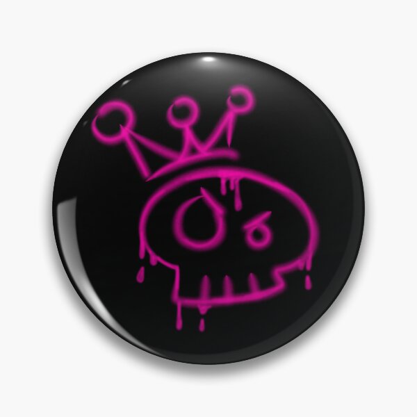 Item preview, Y2k graffiti skull with crown  designed and sold by YaroshMaria.