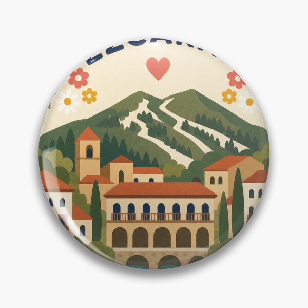 Item preview, Ezcaray Spain Travel Souvenir Modern Folk Art designed and sold by VisualArtsOasis.