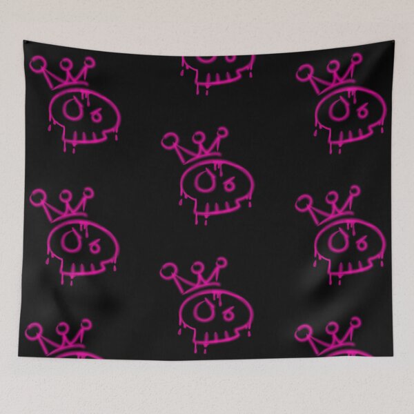 Item preview, Y2k graffiti skull with crown  designed and sold by YaroshMaria.