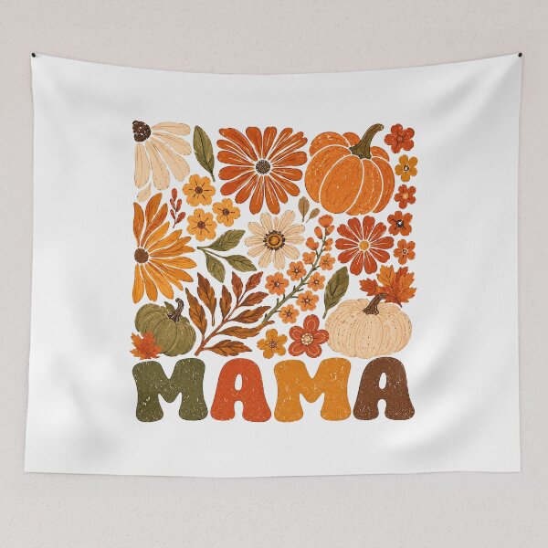 Item preview, Fall Mama Pumpkin Floral Autumn Mom Design designed and sold by Merchrise.