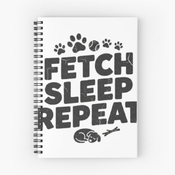 Item preview, Fetch Sleep Repeat - Funny Dog Routine Vintage Quote designed and sold by hoille.