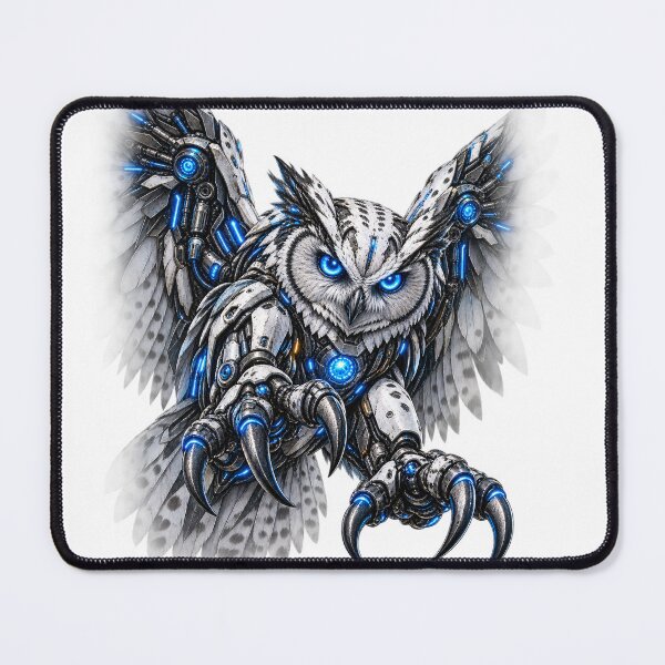 Item preview, Steel Owl V5+ — Cybernetic Mechanical Owl | Futuristic Industrial Metal Beast designed and sold by SteelCoat Studio.