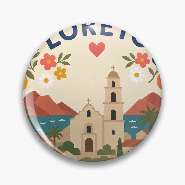 Item preview, Loreto Mexico Travel Souvenir Modern Folk Art designed and sold by VisualArtsOasis.