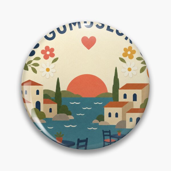 Item preview, Gumusluk Turkey Travel Souvenir Modern Folk Art designed and sold by VisualArtsOasis.