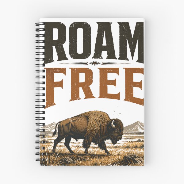 Item preview, Roam Free Bison Prairie Wilderness Vintage Outdoor Design designed and sold by CKADigital.