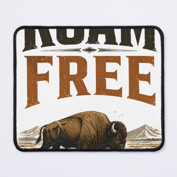 Item preview, Roam Free Bison Prairie Wilderness Vintage Outdoor Design designed and sold by CKADigital.