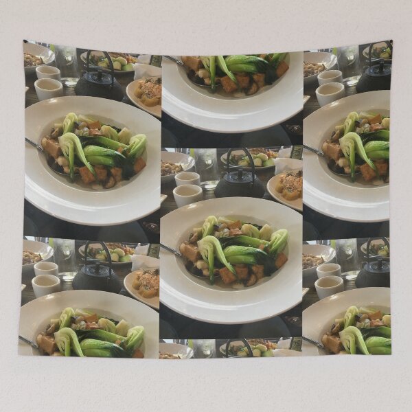 Item preview, Savory Tofu and Bok Choy Stir-Fry Culinary Art Print designed and sold by KaleChub.