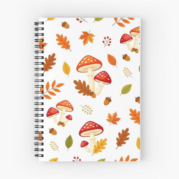 Item preview, Autumn Mushroom & Leaves Seamless Pattern designed and sold by Dabis26.