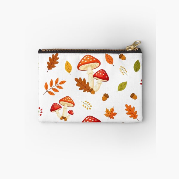 Item preview, Autumn Mushroom & Leaves Seamless Pattern designed and sold by Dabis26.
