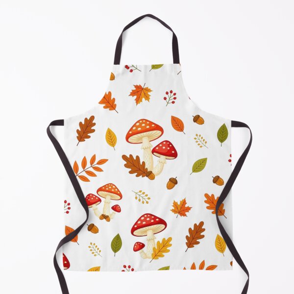 Item preview, Autumn Mushroom & Leaves Seamless Pattern designed and sold by Dabis26.