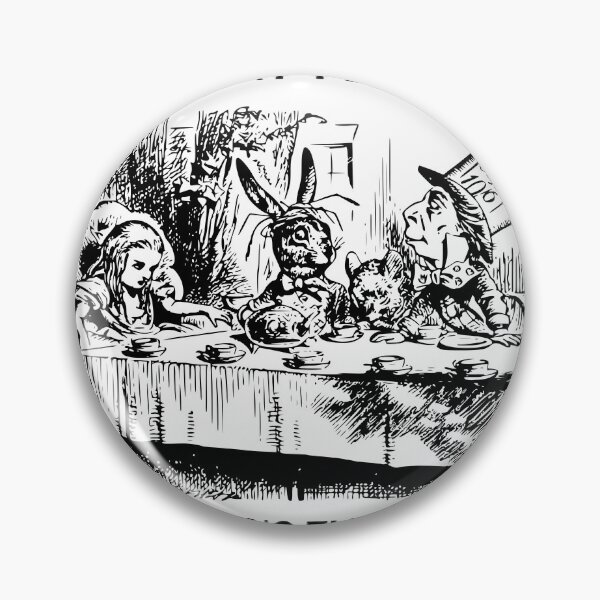 Item preview, Alice in Wonderland Mad Hatter Tea Party iIlustration designed and sold by CursedButCute1.