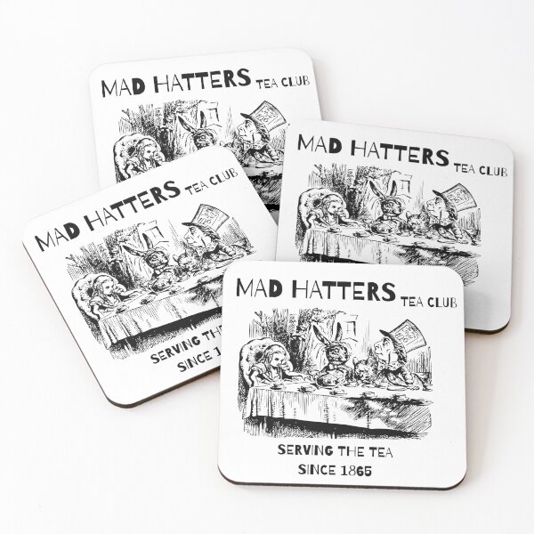 Item preview, Alice in Wonderland Mad Hatter Tea Party iIlustration designed and sold by CursedButCute1.