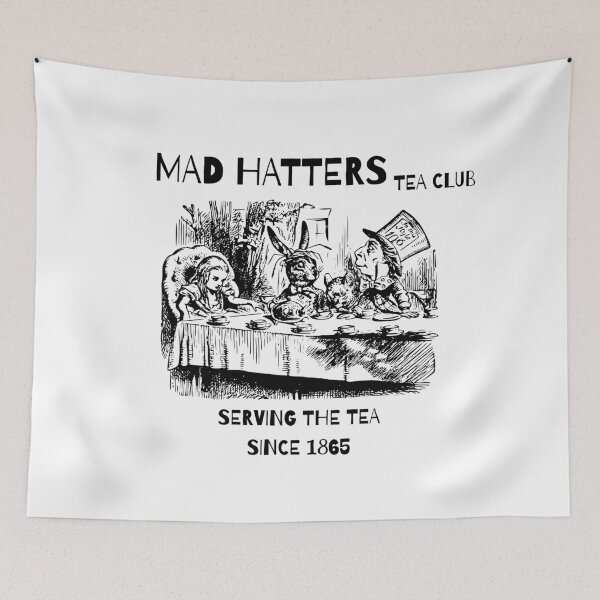 Item preview, Alice in Wonderland Mad Hatter Tea Party iIlustration designed and sold by CursedButCute1.