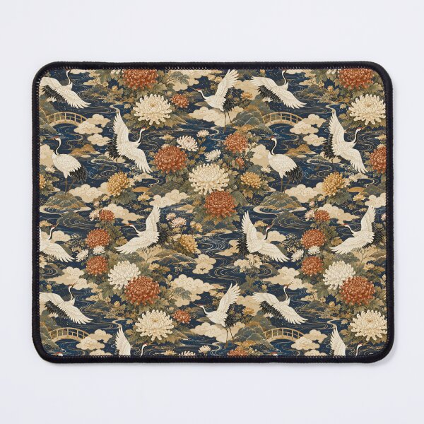 Item preview, Japanese Crane and Chrysanthemum Garden designed and sold by Side Quest Co..