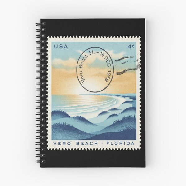 Item preview, Vero Beach Florida Atlantic Dune Ridge Stamp Sticker designed and sold by stickercuffs.