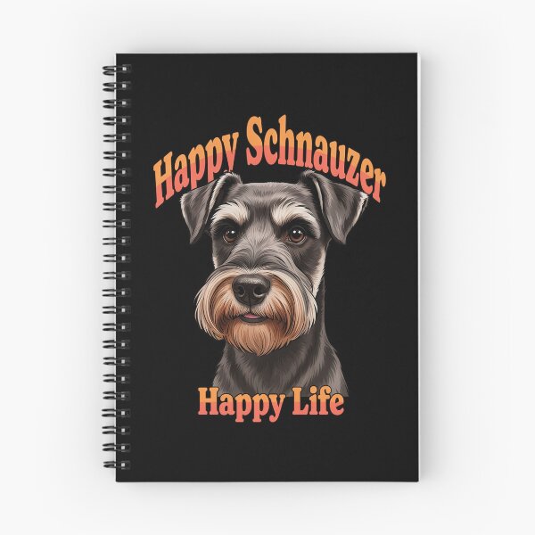 Item preview, Schnauzer Dog Owner Happy Schnauzer, Happy Life Dog Pet Owner Cute Art Design designed and sold by fantasticdesign.