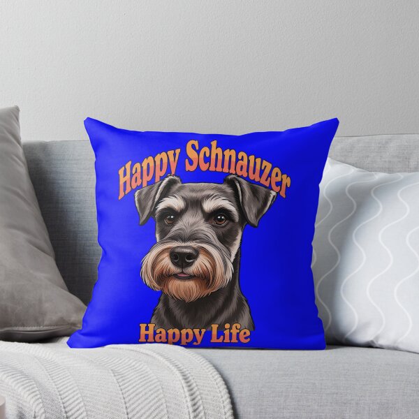 Item preview, Schnauzer Dog Owner Happy Schnauzer, Happy Life Dog Pet Owner Cute Art Design designed and sold by fantasticdesign.