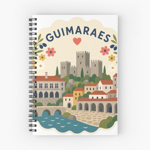 Item preview, Guimaraes Portugal Travel Souvenir Modern Folk Art designed and sold by VisualArtsOasis.