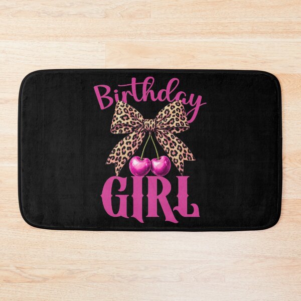 Item preview, Birthday Girl Pink Leopard Bow Pink Cherries Coquette Aesthetic designed and sold by Trendvia .