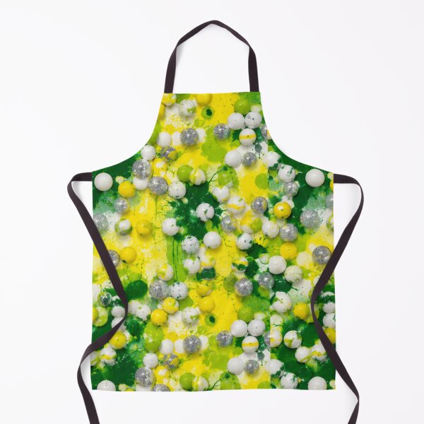 Item preview, Green and Yellow Sphere Mixed Media Mosaic Art designed and sold by THE SPLATTERED HAUS BY SAGE BANKS.