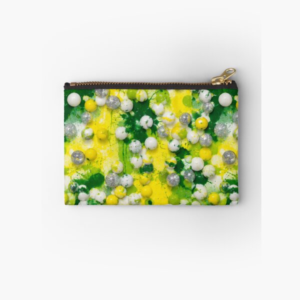 Item preview, Green and Yellow Sphere Mixed Media Mosaic Art designed and sold by THE SPLATTERED HAUS BY SAGE BANKS.