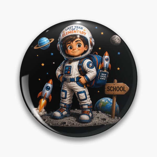 Item preview, First Day of My Last Year in Elementary,Little Astronaut Last Year Of Elementary Space Boy Dream Big designed and sold by Crystal-Tree.