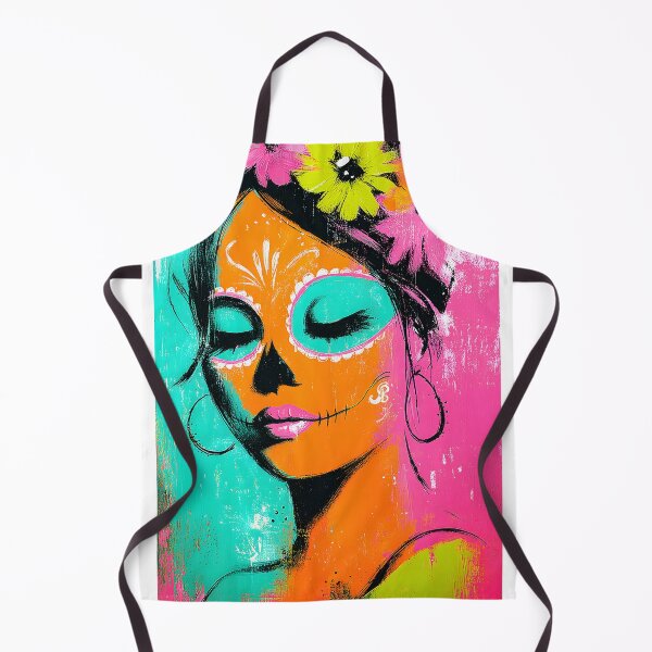 Item preview, Vibrant Day of the Dead Woman with Floral Elements designed and sold by Artessie.