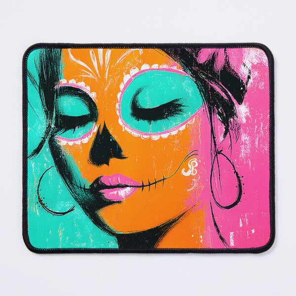 Item preview, Vibrant Day of the Dead Woman with Floral Elements designed and sold by Artessie.