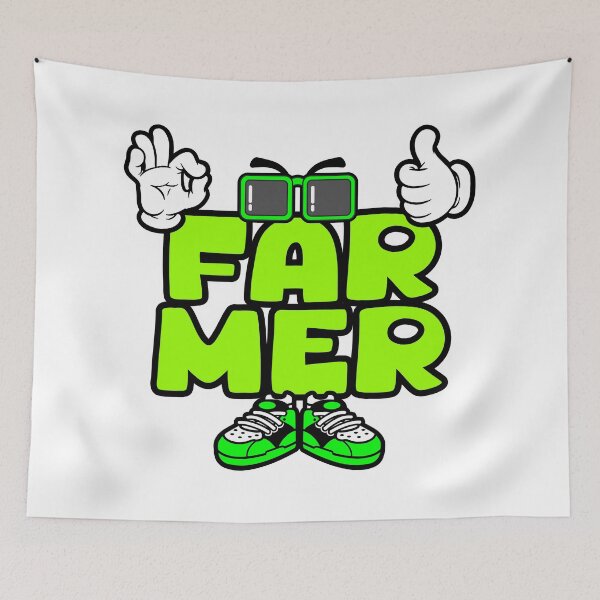 Item preview, FARMER - WORK Graffitti Comic Words Funny  designed and sold by NFTWords.