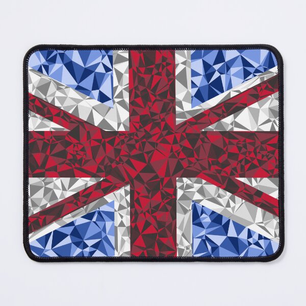 Item preview, United Kingdom Flag Triangular Mosaic Pattern Design designed and sold by DymondDesigns.