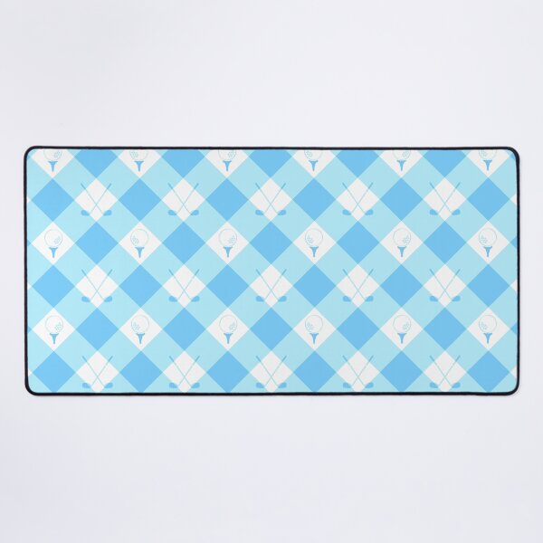 Item preview, Clubhouse Check - blueblue designed and sold by Fabricatemyart.