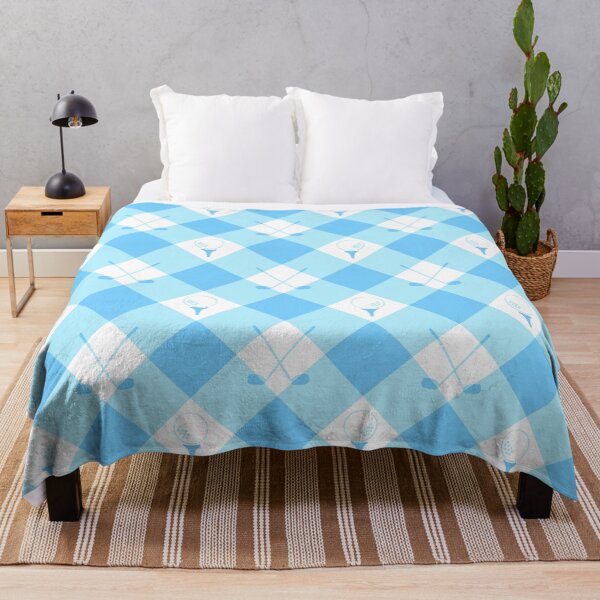 Item preview, Clubhouse Check - blueblue designed and sold by Fabricatemyart.