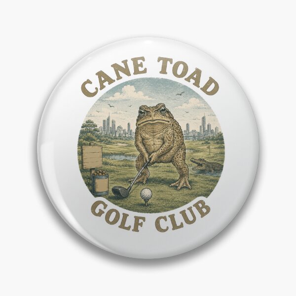Item preview, Cane Toad Golf Club Funny Australia Queenlands Yard designed and sold by Yellowriversss.