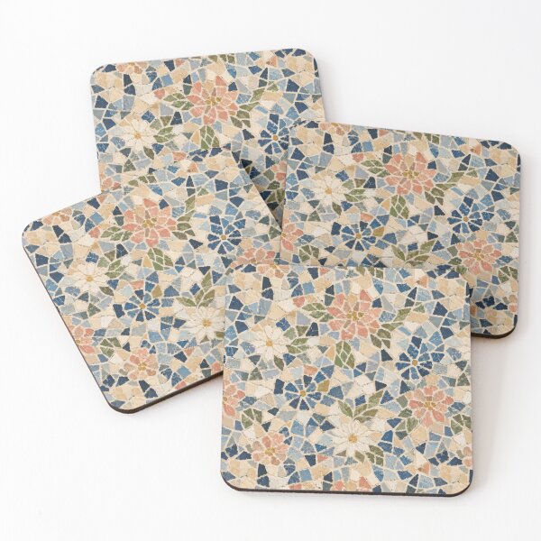 Item preview, Floral Mosaic Tile designed and sold by Side Quest Co..